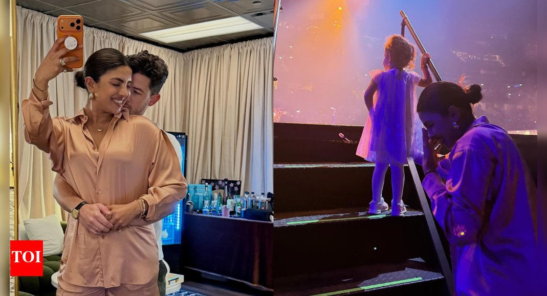 Always good time touring with daddy: Malti Marie joins Nick Jonas and Priyanka Chopra backstage; Adorable family moments go viral