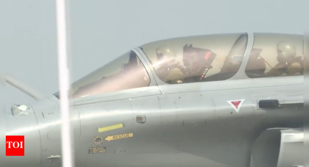 ‘Historic flight’: President Murmu takes Rafale sortie in Ambala – watch | India News – The Times of India