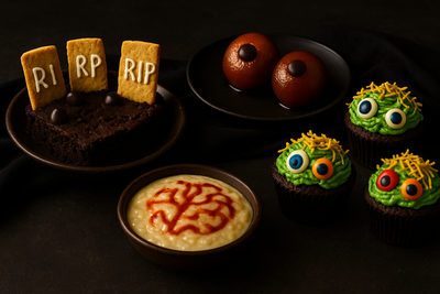 Transform everyday Indian dishes into spooky Halloween treats with simple, affordable tricks. From naming fruits 'monster guts' to using ketchup as 'blood' and turning boiled eggs into 'ghosts,' this guide offers creative, kitchen-friendly ideas. Elevate your festive spread with natural colours and playful presentations, making Halloween fun for everyone.  10 brilliant tips to turn regular home food into Halloween treats