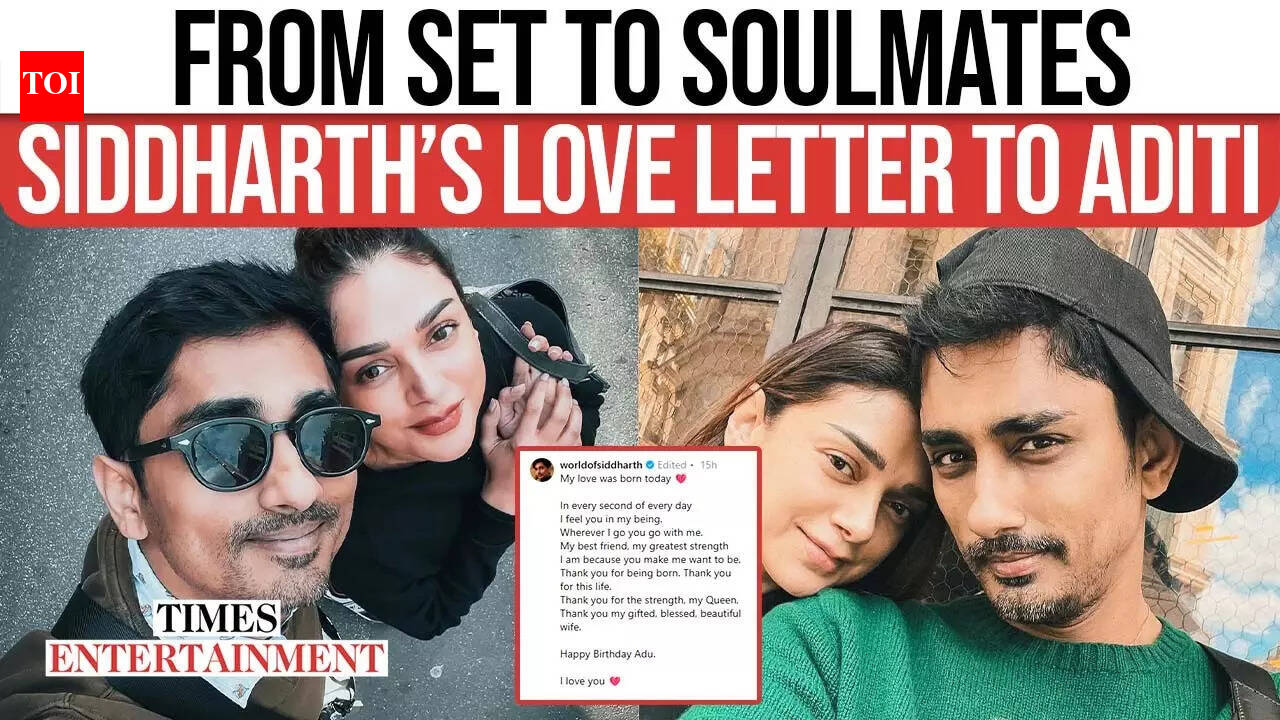 Siddharth Pens Heartfelt Poem For Wife Aditi Rao Hydari On Her Birthday