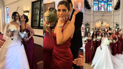 Bhumi Pednekar turns maid of honour, cries happy tears at best friend’s wedding: ‘I’ve watched you grow’