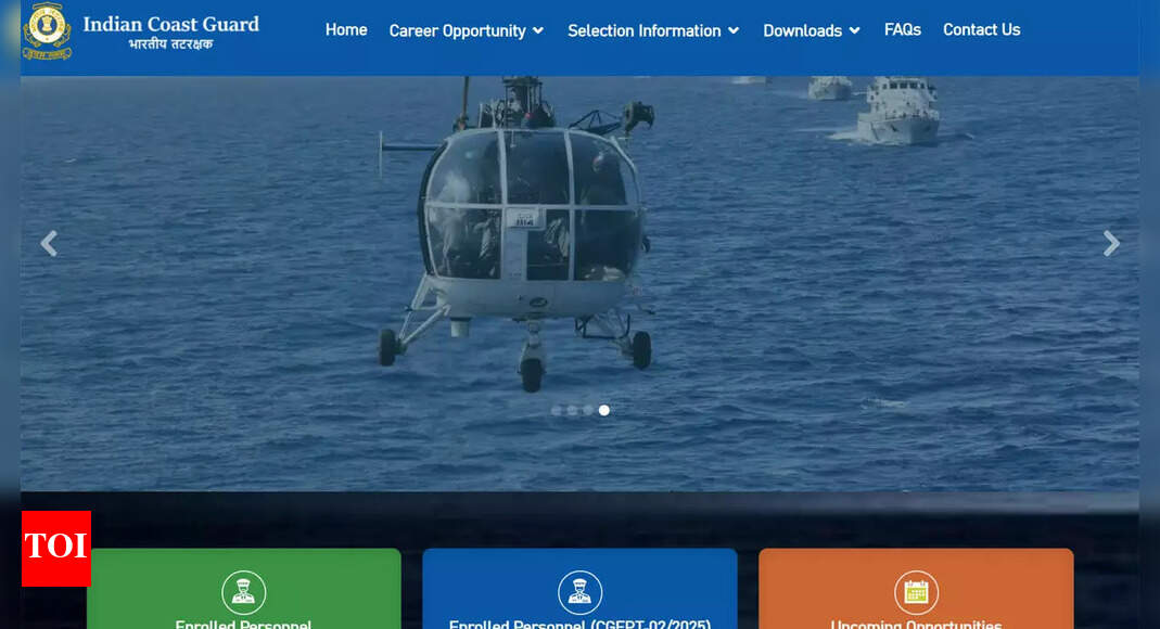 Indian Coast Guard releases Stage-I result for Navik GD, DB, and Yantrik CGEPT 01/2026, 02/2026; download here