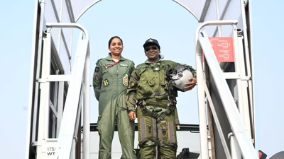 President Droupadi Murmu made history by flying in a Rafale fighter jet at Ambala Air Force Station, becoming the first Indian President to experience two different IAF fighter aircraft President Murmu takes sortie in Rafale at Ambala air base; India’s first Prez to fly in two IAF fighter jets