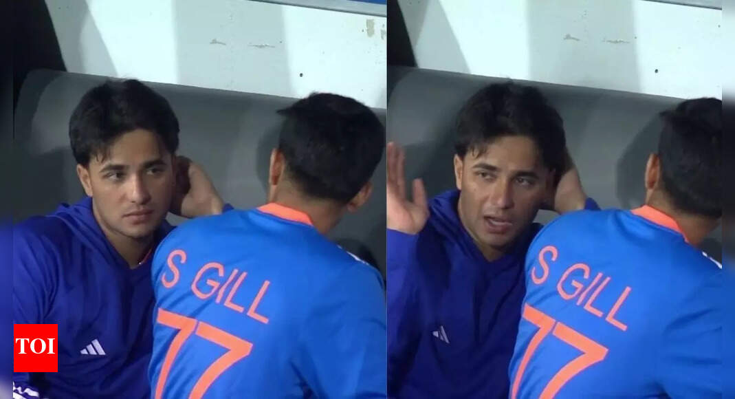 Gill and Abhishek’s fun moments steal the spotlight during rain delay - Watch