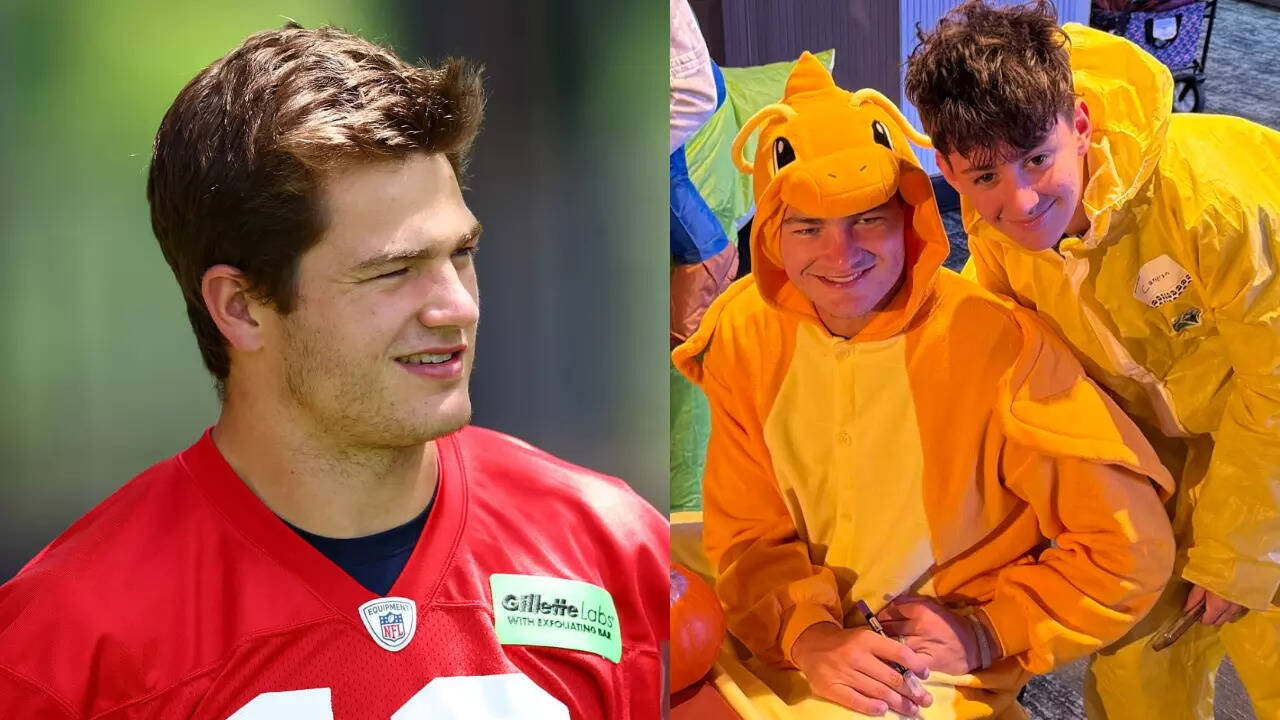 New England Patriots QB Drake Maye swaps the playbook for pumpkins at  Halloween bash, brings smiles to kids battling pediatric cancer | NFL News  - The Times of India