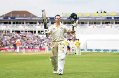 Steven Smith (Photo by Gareth Copley/Getty Images) Steve Smith returns with Gabba hundred, sends Ashes warning to England