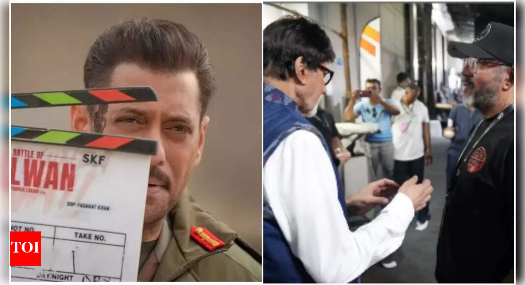 Amitabh spotted on Salman Khan’s Battle of Galwan sets Amitabh spotted on Salman Khan’s Battle of Galwan sets