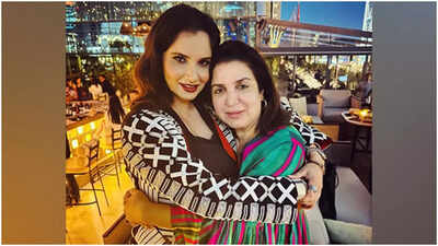 Sania Mirza launched her new talk show, Serving It Up with Sania, with superstar guest Farah Khan. They shared funny stories, including Farah’s sober sleep in Dubai and her lively wedding dance lesson with Ram Charan. Their chemistry was full of humor, honesty, and warm friendship. Farah Khan recalls sleeping at a nightclub in Dubai during Sania Mirza’s birthday celebrations: ‘I was just tired, not drunk’