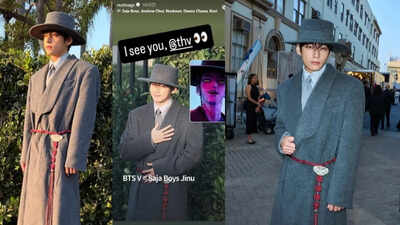 BTS V = Saja Boys Jinu V's fashion redefines tradition on the global stage