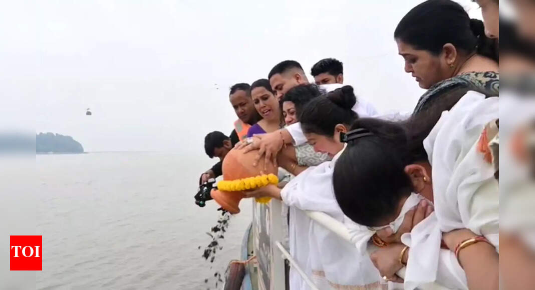 Zubeen ashes immersed in Brahmaputra