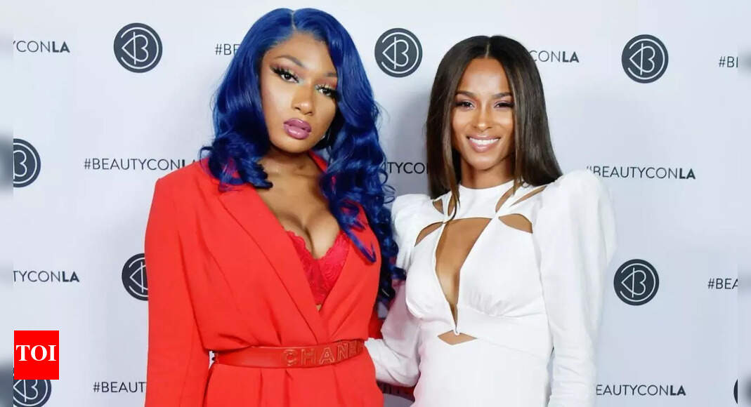 Megan Thee Stallion reacts to Ciara’s viral runway look as Russell Wilson’s wife stuns fans in sheer spandex outfit