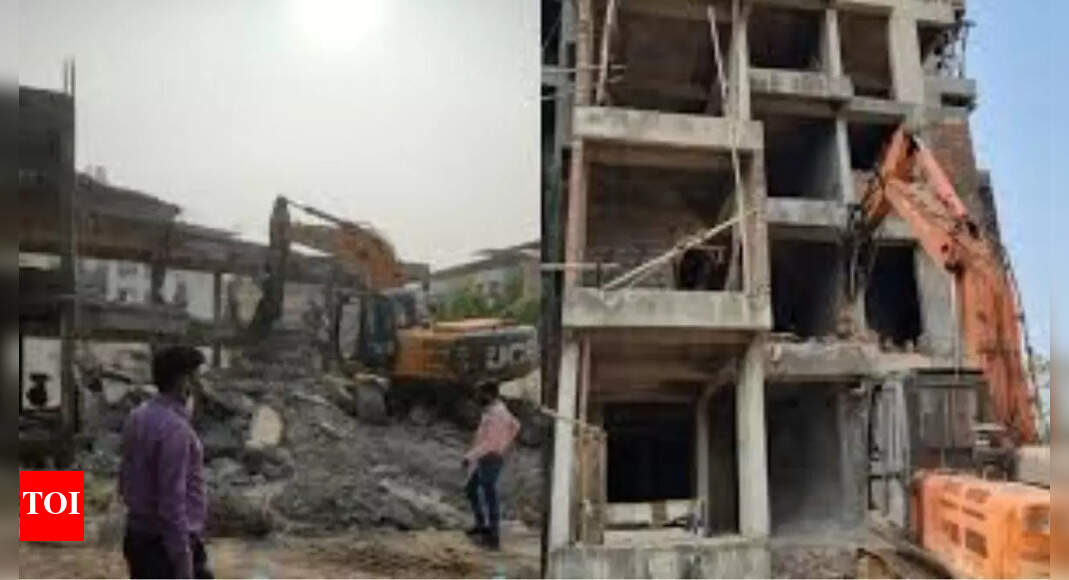 Over 100 'temporary' structures razed in Bareilly Cantonment drive
