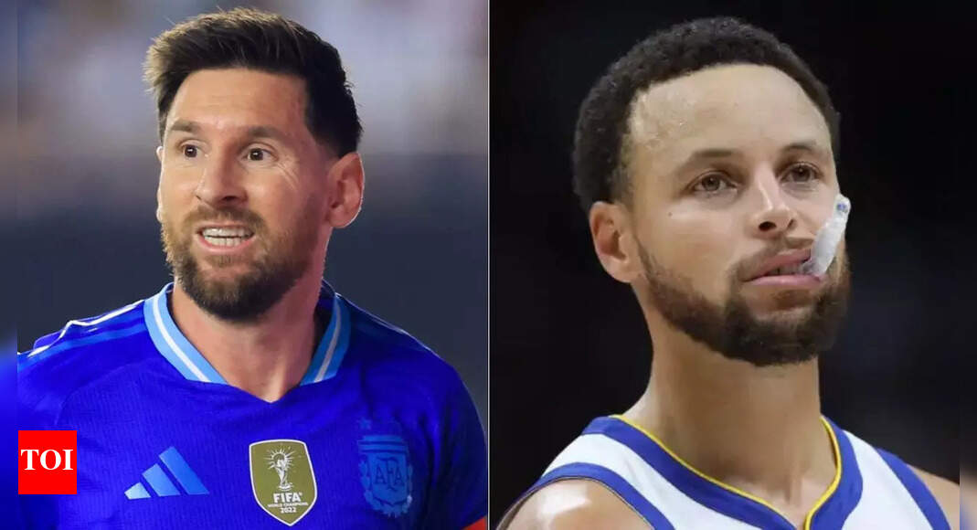 Lionel Messi honors Stephen Curry as Golden State Warriors celebrate football legend proudly holding No 30 jersey
