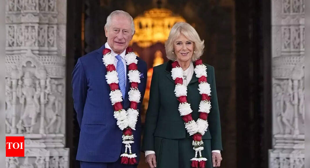 King Charles and Queen Camilla visit London's Neasden Temple to mark its 30th anniversary