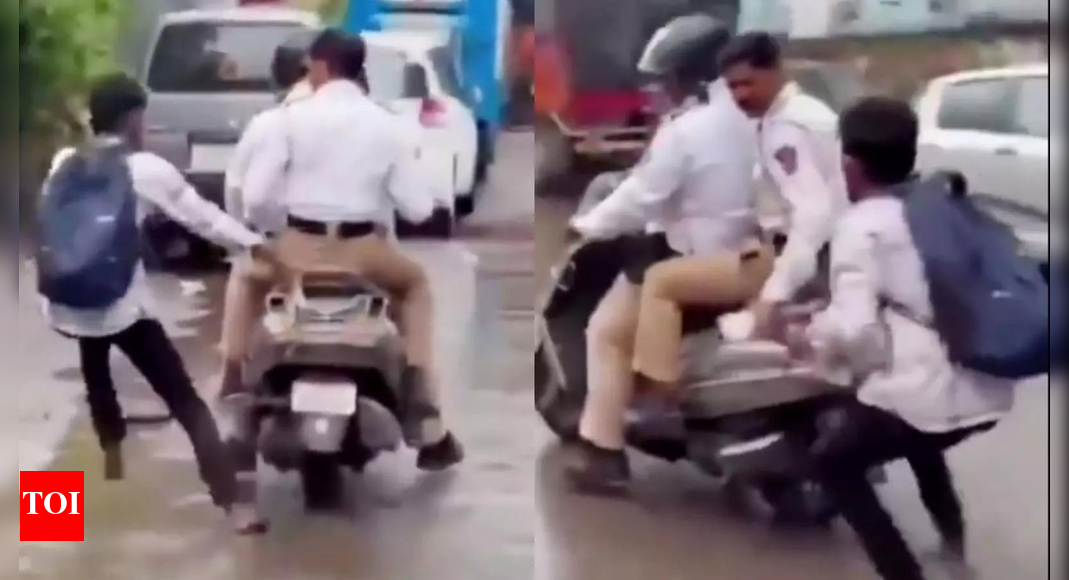 Tables turned: Biker gets Thane traffic cop fined for multiple violations after viral video exposes helmetless ride, missing number plate