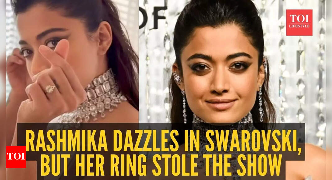 Rashmika Mandanna drips in Swarovski glam, but her rumoured engagement ring just stole the show!
