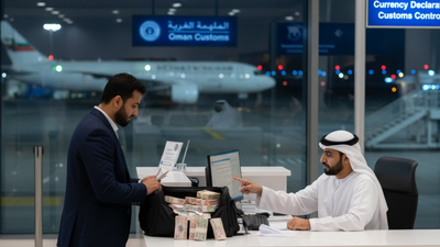 Traveler declares cash exceeding RO6,000 at Oman Customs under new anti-money-laundering regulations/Representative Image   Oman customs issues comprehensive rules for cash declarations at borders to curb money laundering