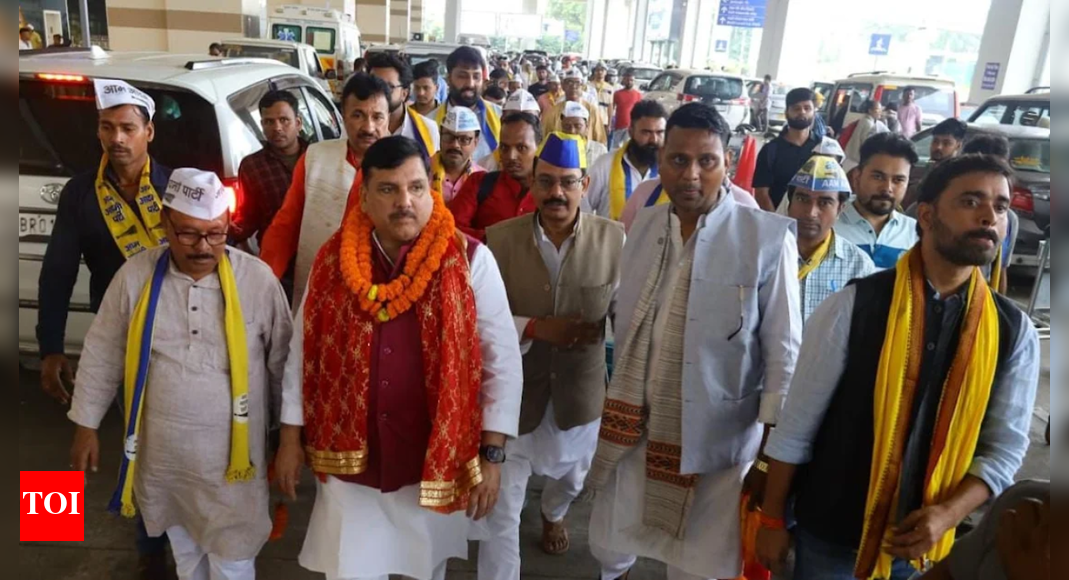 Bihar polls: AAP’s Sanjay Singh slams BJP–JDU, says people of Bihar must ‘beware of dishonest parties’