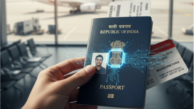 UAE Indians Face No Extra Steps for New e-Passport / AI-generated illustration  Indian e-Passport rollout 2025: Embassy confirms no biometrics, no change in charges