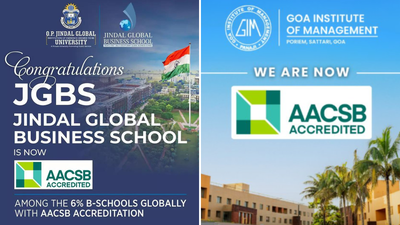 Jindal Global Business School, Goa Institute of Management earn AACSB accreditation | India News – The Times of India Jindal Global Business School, Goa Institute of Management earn AACSB accreditation | India News – The Times of India