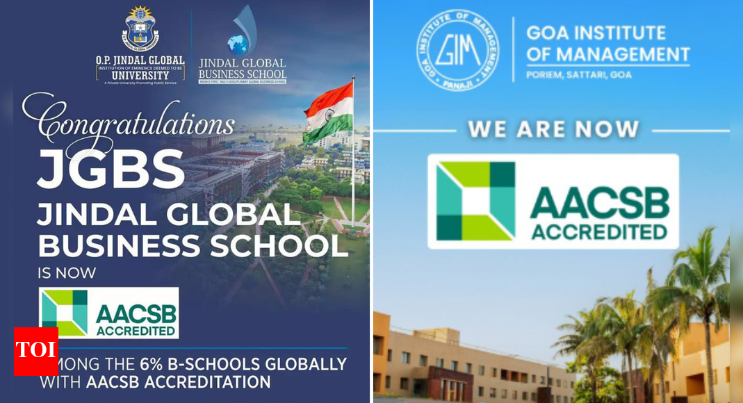 जिंदल ग्लोबल बिजनेस स्कूल, गोवा इंस्टीट्यूट ऑफ मैनेजमेंट ने AACSB मान्यता अर्जित की | भारत समाचार जिंदल ग्लोबल बिजनेस स्कूल, गोवा इंस्टीट्यूट ऑफ मैनेजमेंट ने AACSB मान्यता अर्जित की | भारत समाचार