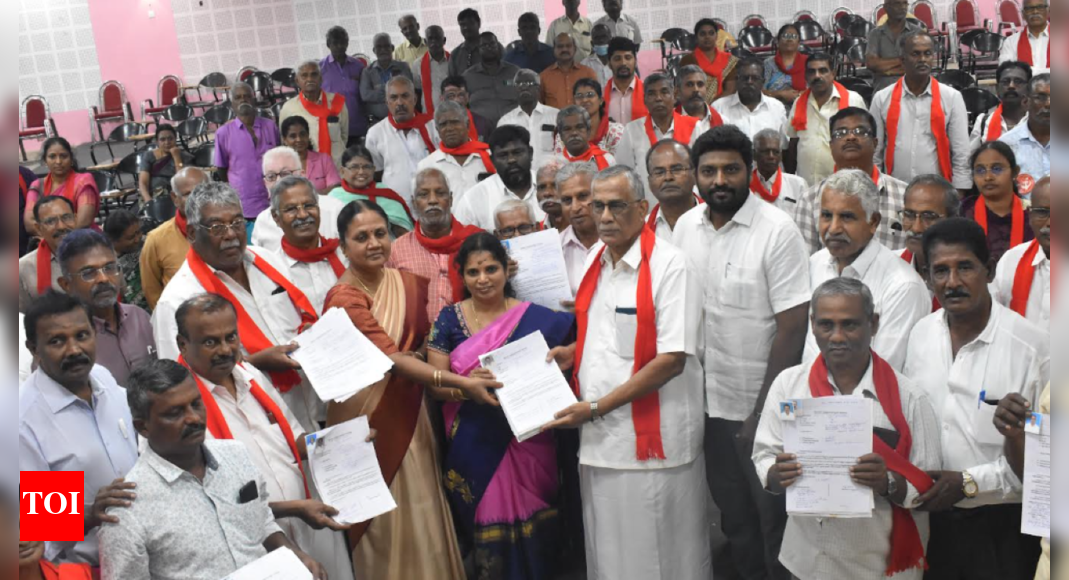 CPM cadres hand over body donation affidavits to Coimbatore Medical College Hospital