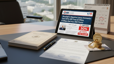 Sharjah offers final chance to legalise unauthorised tenancy contracts / AI-generated illustration Sharjah Tenant Law Update 2025: How Sharjah tenants can legalize old leases and gets 50% off on fees
