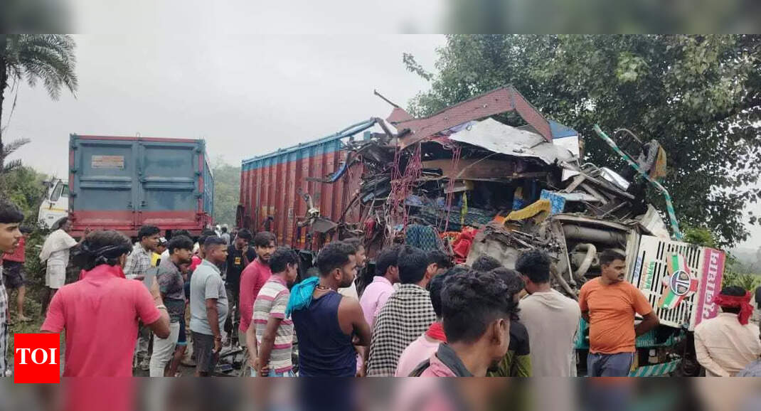 One killed in head-on collision of truck and trailer in Dumka