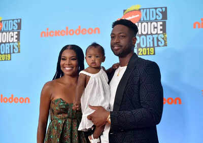 Gabrielle Union and Dwyane Wade with daughter Kaavia (Image via Getty)  “In your arms, everything makes sense”-Gabrielle Union-Wade’s daughter Kaavia James leaves her teary-eyed with a heartfelt message on her 53rd birthday
