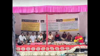 College teaching aspirants on strike; 2 on fast over delay in recruitment, clock hour basis pay hike