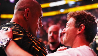 Mark Zuckerberg with Alex Pereira (Image via X) "First training after last fight" - Mark Zuckerberg joins Alex Pereira for quick sparring session as MMA fervor takes over