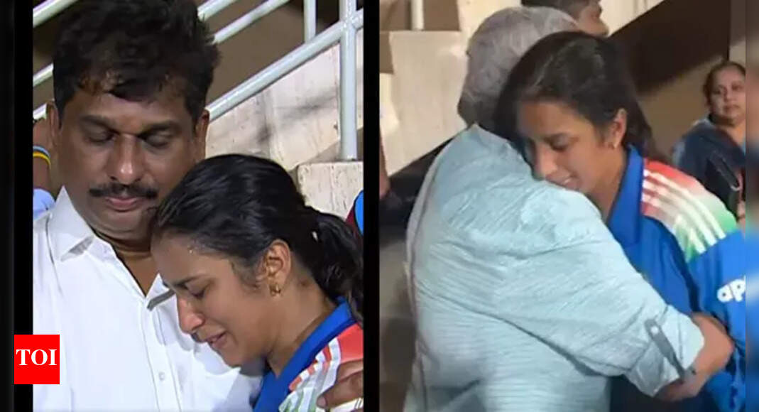 Watch: Tears, smiles and family hugs - Jemimah's emotional moment after win over Australia