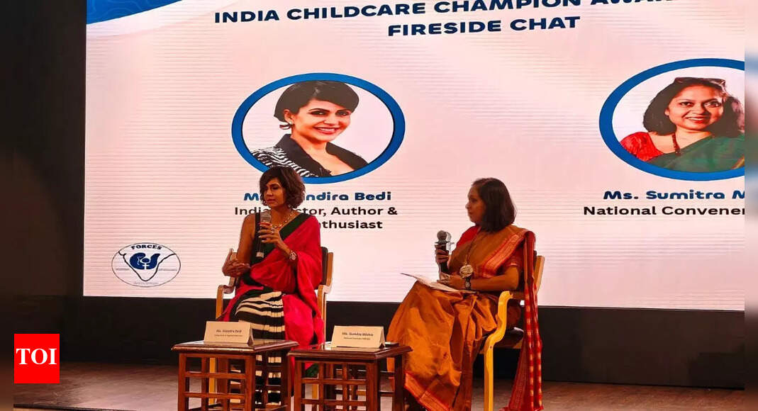 Mandira Bedi champions the cause of childcare on the International Day of Care and Support