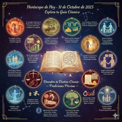 Horóscopo Diario: Predicciones Astrológicas de Hoy, 31 de octubre de 2025