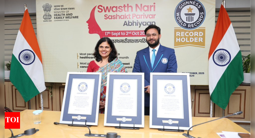 India sets 3 world records: Swasth Nari campaign gets global recognition