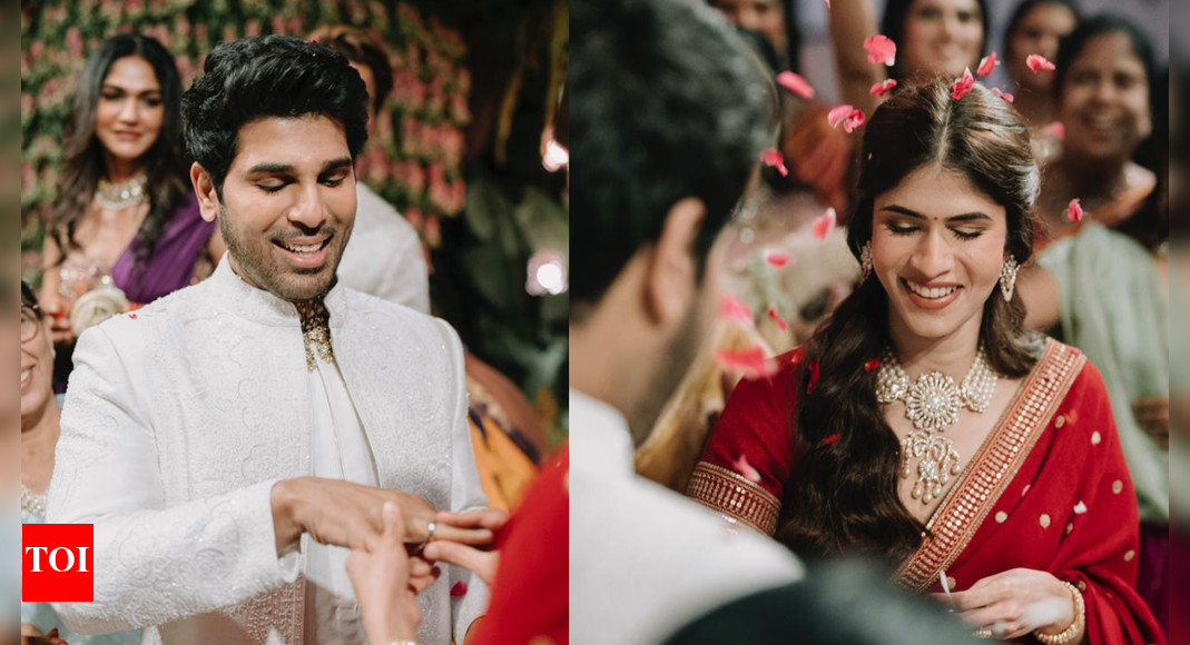 Allu Sirish gets engaged to Nayanika Allu Sirish gets engaged to Nayanika