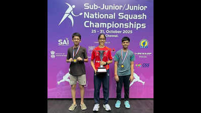 Sub-Junior & Jr National Squash Championship: Rajasthan Squash Academy’s Divyanshi Jain triumphs; Dhairya Gogia, Prabhav Bajoria win bronze medals