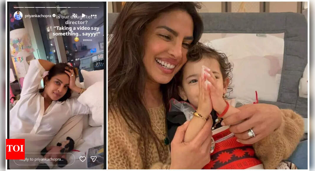 Priyanka Chopra shares adorable video of daughter Malti Marie ‘directing’ her; ‘Is our daughter a director?’