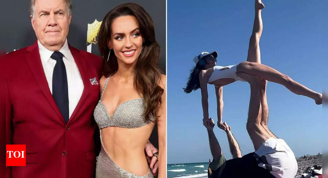 Bill Belichick’s viral yoga pose with Jordon Hudson gets spooky twist as it turns into Halloween decoration