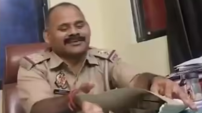  Lucknow cop nabbed taking Rs 2 lakh bribe in police station to favour gang rape accused- Watch
