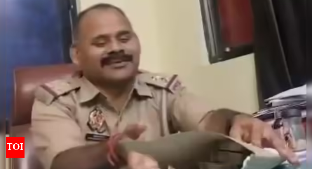 'Act of graft': Lucknow cop nabbed taking Rs 2 lakh bribe in police station to favour gang rape accused- Watch