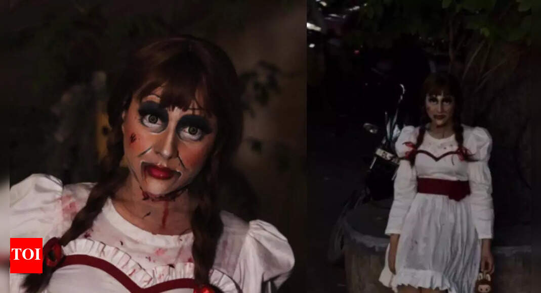 'Delhi mein macha darr ka hungama': 'Annabelle' spooks city streets on Halloween