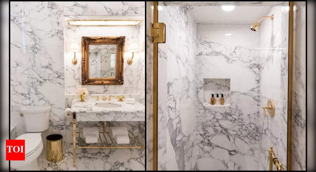 Trump unveils renovated Lincoln Bedroom bathroom; critics call it tone-deaf amid shutdown — in pics