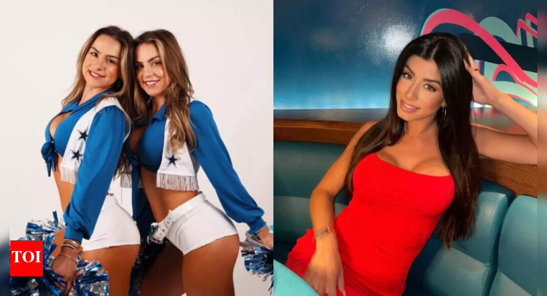 Dak Prescott’s fiancée Sarah Jane hypes up the Cavinder Twins after they turn heads in viral Dallas Cowboys cheerleader Halloween look