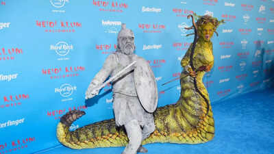 Heidi Klum stuns at Halloween 2025 party, reimagines Medusa to a whole new level; breaks the internet - See VIRAL PICS