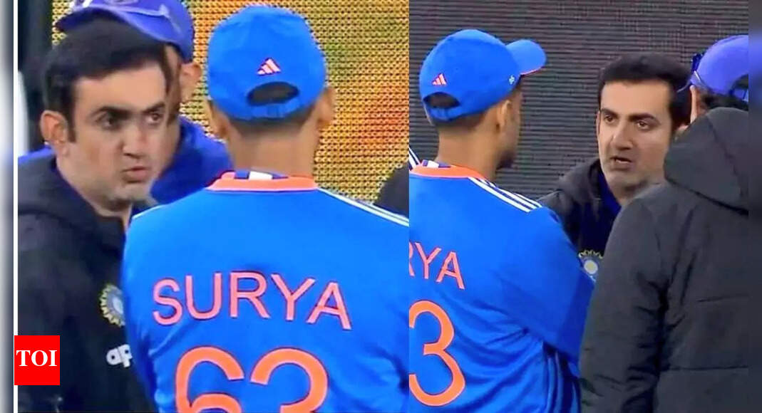 Gambhir’s heated exchange with Surya goes viral after MCG defeat - Watch