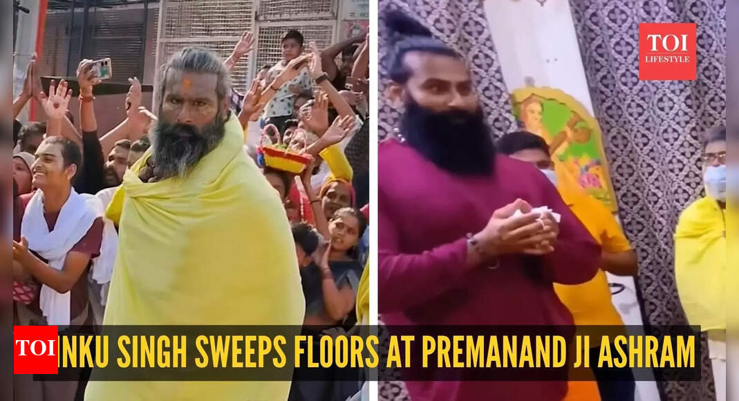 Why is Rinku Singh, the former WWE wrestler, sweeping the floors at Premanand Ji Maharaj’s ashram?