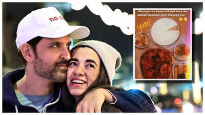 When Saba Azad’s boyfriend Hrithik Roshan’s family sent her home-cooked meal and ‘Rocket Boy’ actress called them the ‘bestest hoomans’