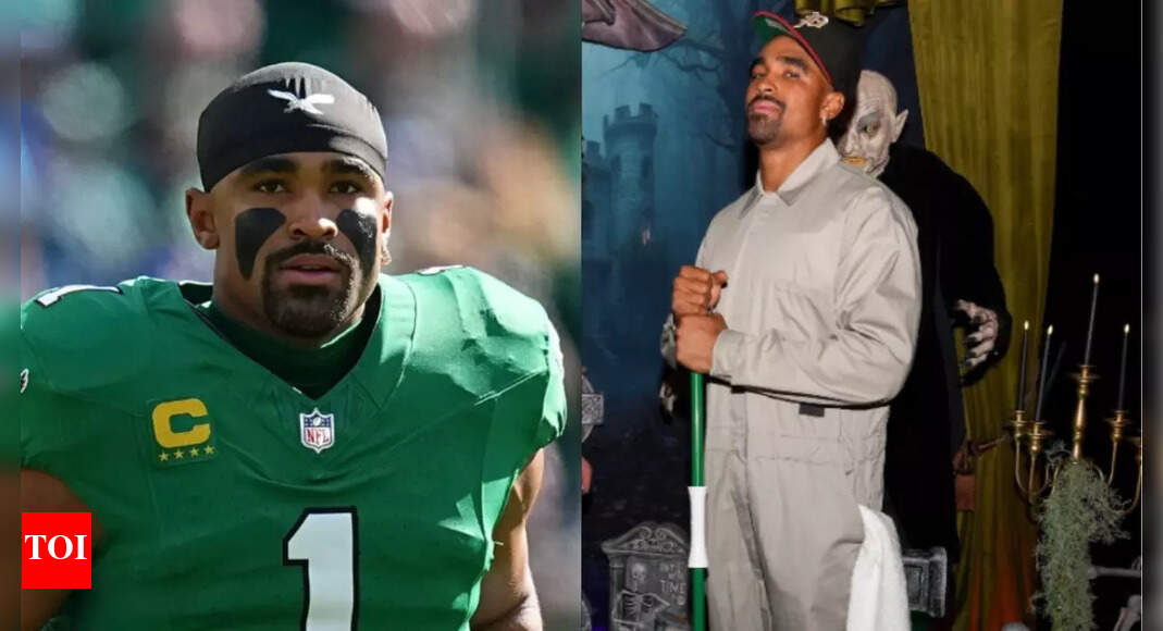 Jalen Hurts sparks mystery at Philadelphia Eagles Halloween party with cryptic ‘God’ costume