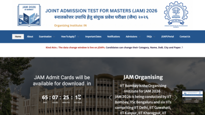 IIT JAM 2026 form correction window opens: Submit changes by November 10 at joaps.iitb.ac.in